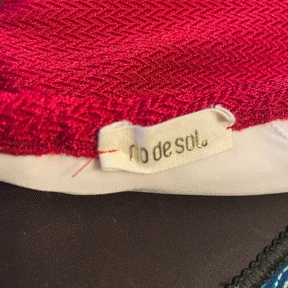 Womens Rio de Sol Triangle bathing suit top XL Red - Picture 5 of 5